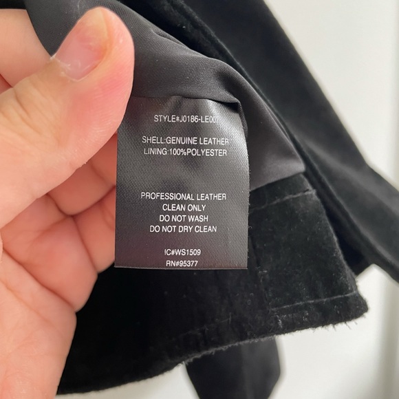 Sanctuary Dylan Black Fringe Suede Moto Jacket - Picture 5 of 6